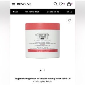 Regenerating Mask With Rare Prickly Pear Seed Oil
Christophe Robin